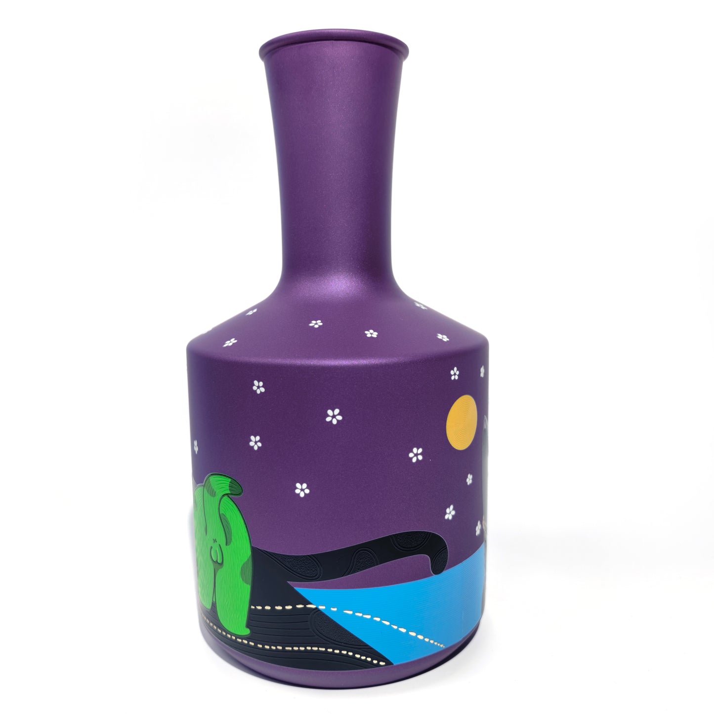 Starry Night Cat Vase