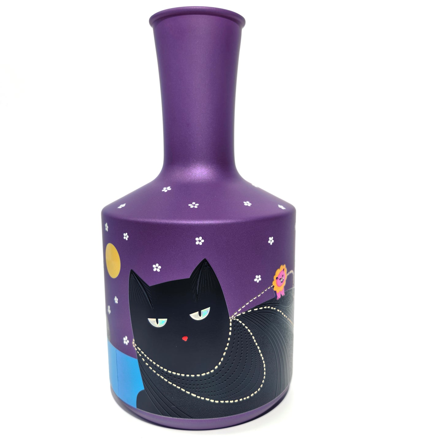Starry Night Cat Vase