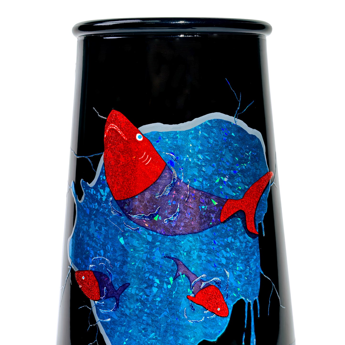 Whimsical Cat Raft Vase