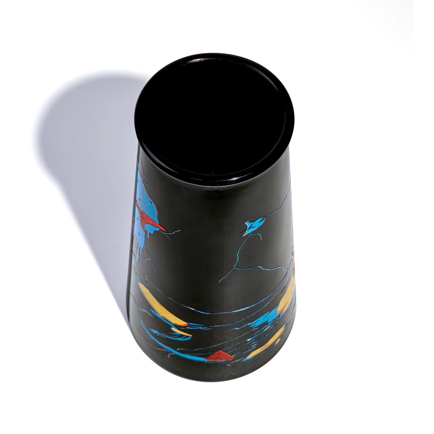 Whimsical Cat Raft Vase