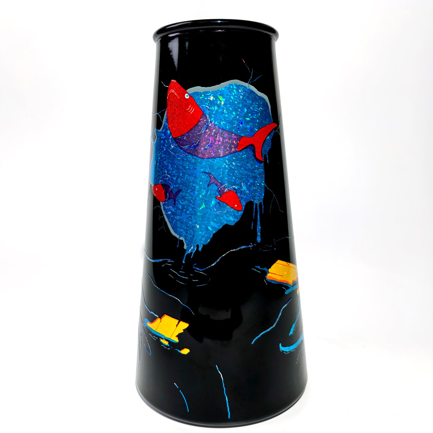 Whimsical Cat Raft Vase