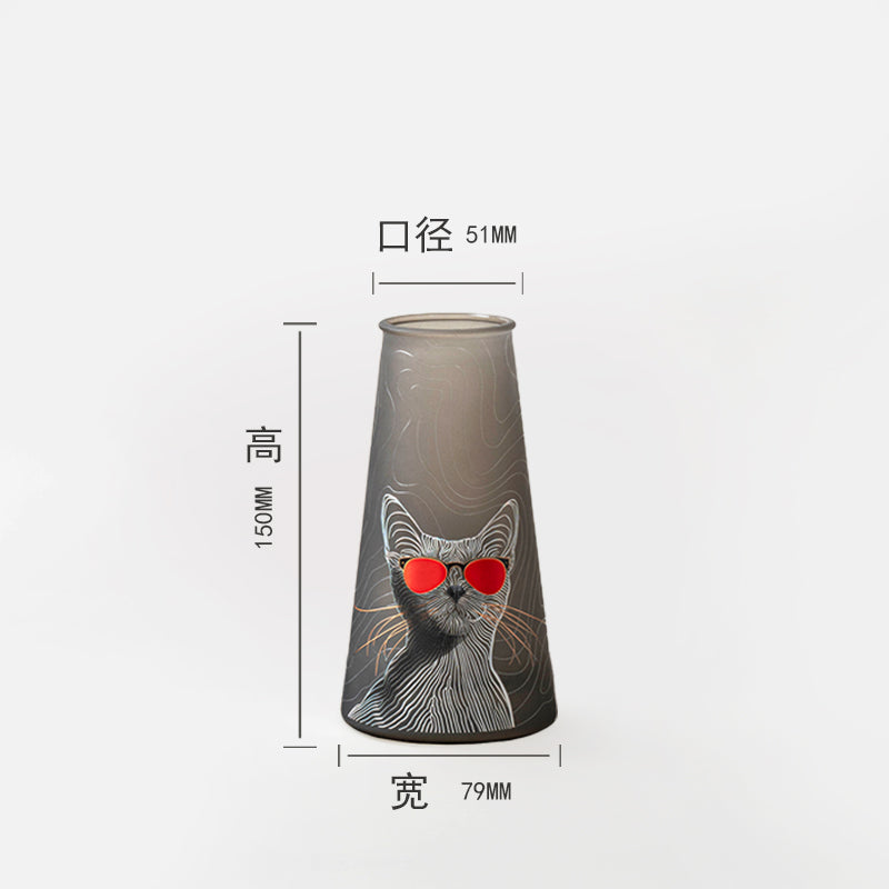 Feline Flair Vase