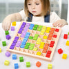 Montessori Educational Wooden Toys for Kids Children Baby Toys 99 Multiplication Table Math Arithmetic Teaching Aids