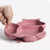8 PCS Baby Soft Silicone Sucker Bowl Plate Cup Bibs Spoon Fork Sets Non-slip Tableware Children's Feeding Dishes BPA Free