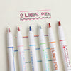 Creative Cute Double Lines Art Markers Pen Marker Fineliner Calligraphy Lettering Pen journal pen Drawing Pens