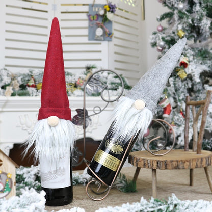 Christmas Gnome Wine Bottle Cover -- Bixtore.com