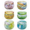 6pcs Stylish Tin Jar Containers -- Bixtore.com