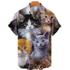 Lovely Cat-themed Hawaiian Shirt