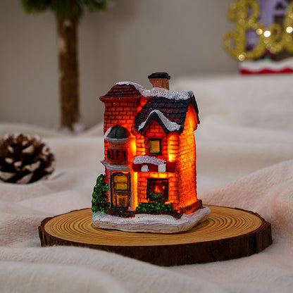 Glowing Christmas Light House -- Bixtore.com