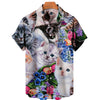 Lovely Cat-themed Hawaiian Shirt