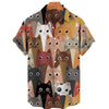 Lovely Cat-themed Hawaiian Shirt