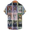 Lovely Cat-themed Hawaiian Shirt