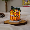 Glowing Christmas Light House -- Bixtore.com