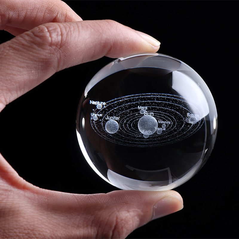 Amazing 3D Solar System Crystal Ball