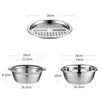 3-in-1 Stainless Steel Drain Basket