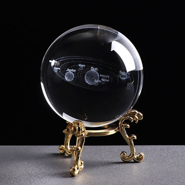 Amazing 3D Solar System Crystal Ball