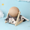 Wooden Cat Scratching Ball Toy