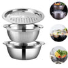 3-in-1 Stainless Steel Drain Basket